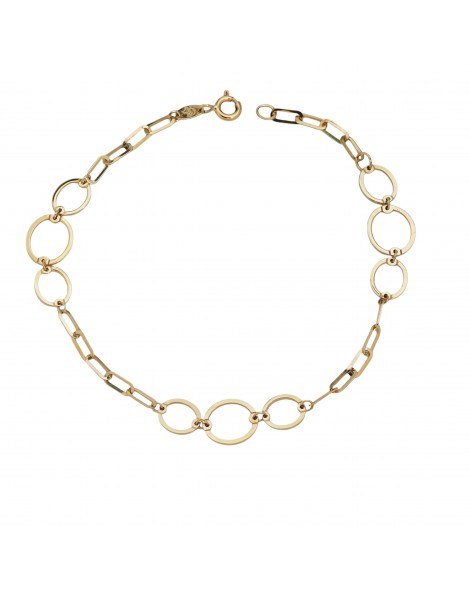Bracelet of gold Κ14 with unique design.